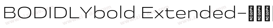 BODIDLYbold Extended字体转换